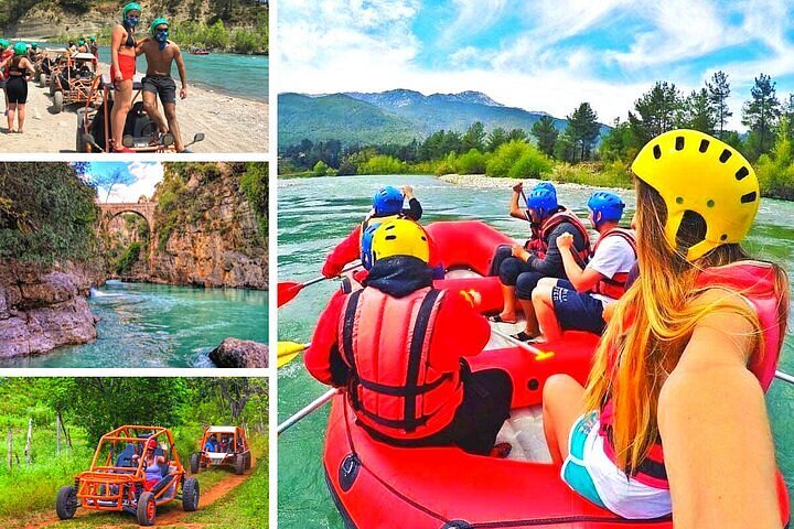 alanya Rafting Zipline Jeep Buggy and Quad Tour with Lunch